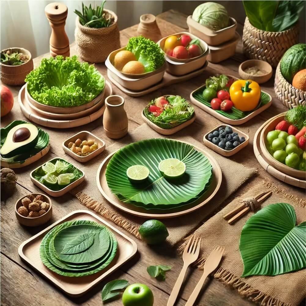 Areca Palm Leaf Plates & Bowls